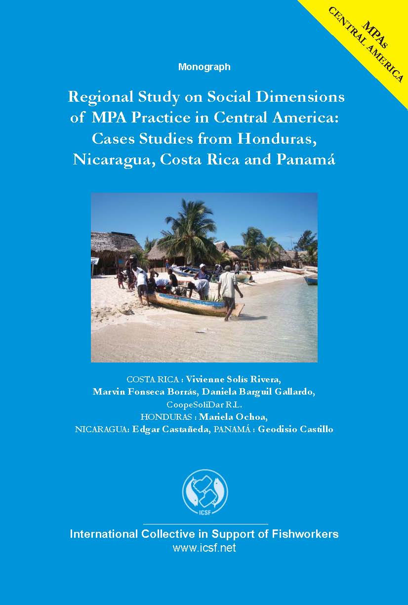Regional Study on Social Dimensions of MPA Practice in Central America: Case Studies from Honduras, Nicaragua, Costa Rica and Panamá